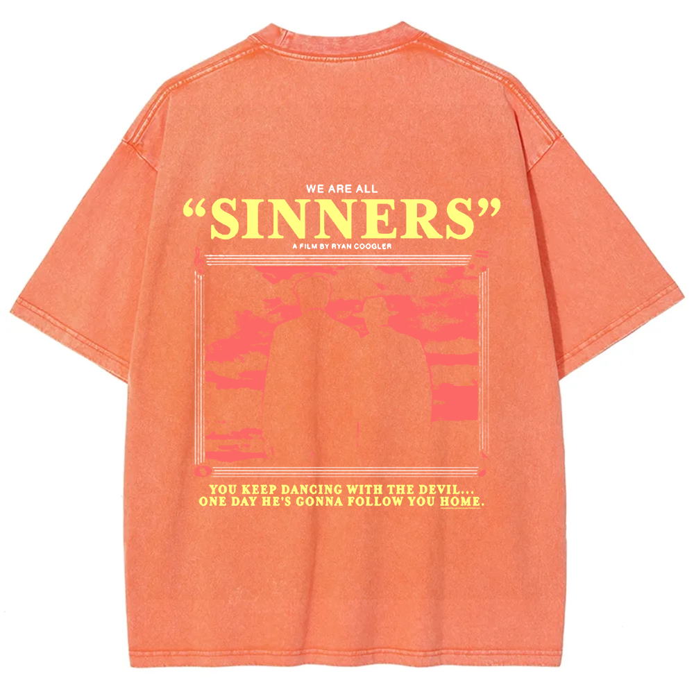 Unisex Vintage Sinners Horror Movie t-Shirt