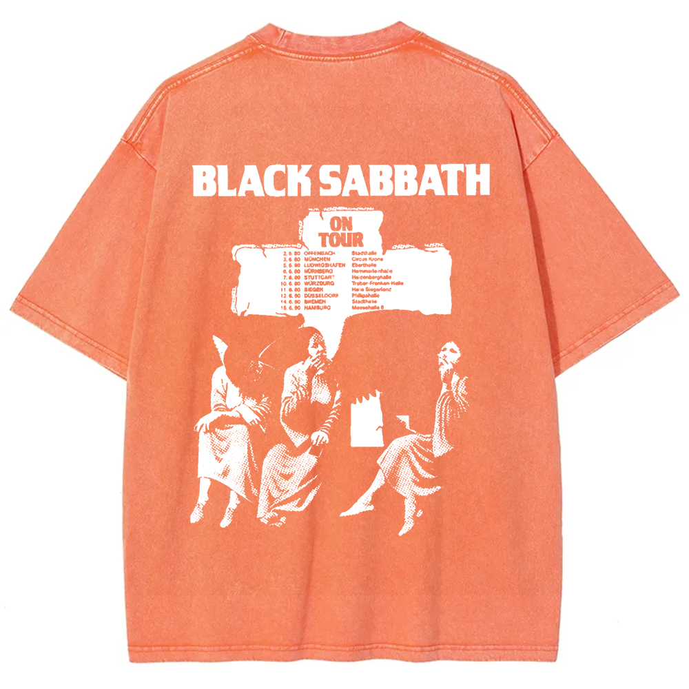 Unisex Vintage  Black Sabbath Band t-Shirt