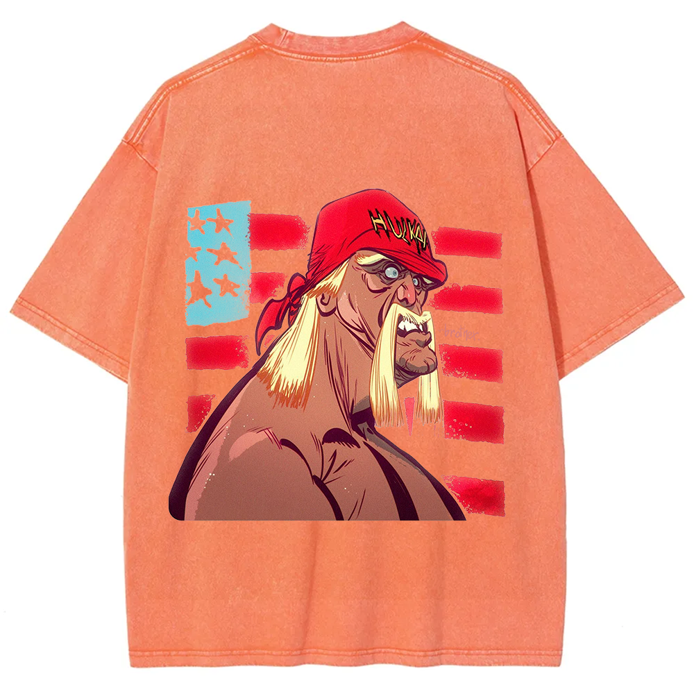 Unisex Vintage  Wrestling WWE Hulk Hogan Real American t-Shirt
