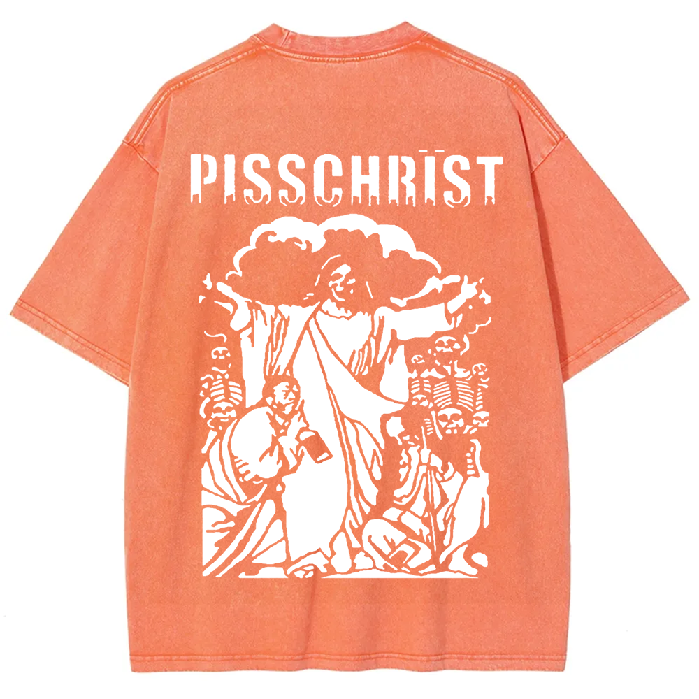 Unisex Vintage Pisschrist Band t-Shirt