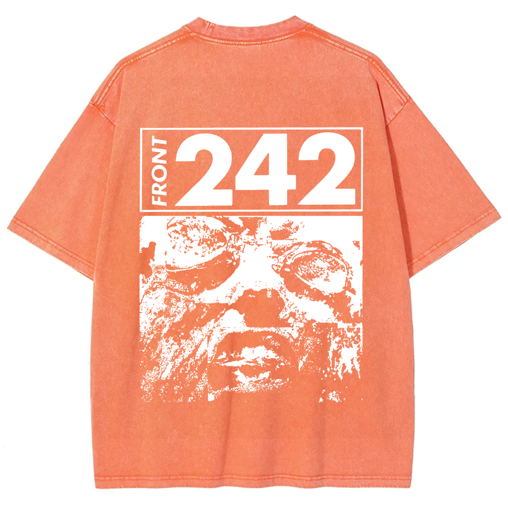 Unisex Vintage  Front 242 Rock Band  t-Shirt