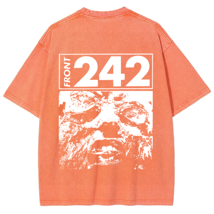 Unisex Vintage  Front 242 Rock Band  t-Shirt
