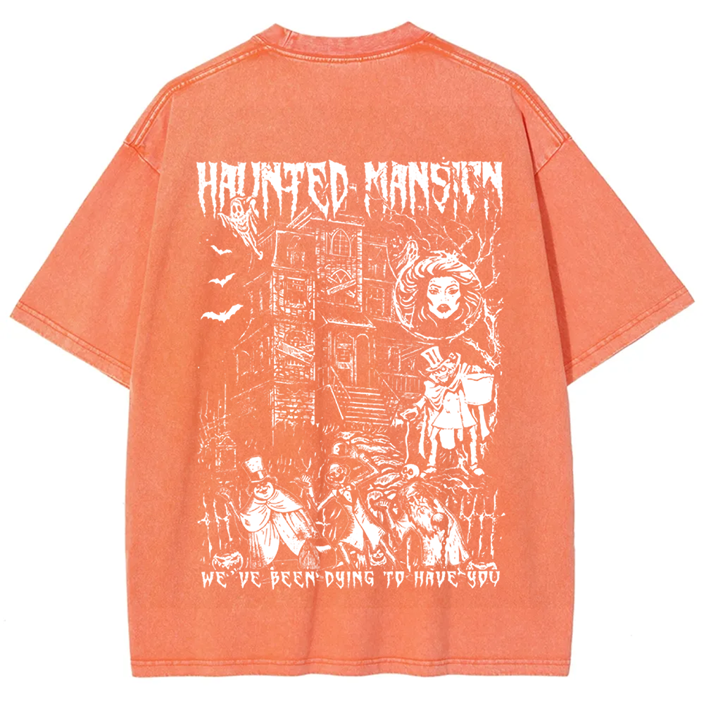 Unisex Vintage  Haunted Mansion Horror Movie t-Shirt