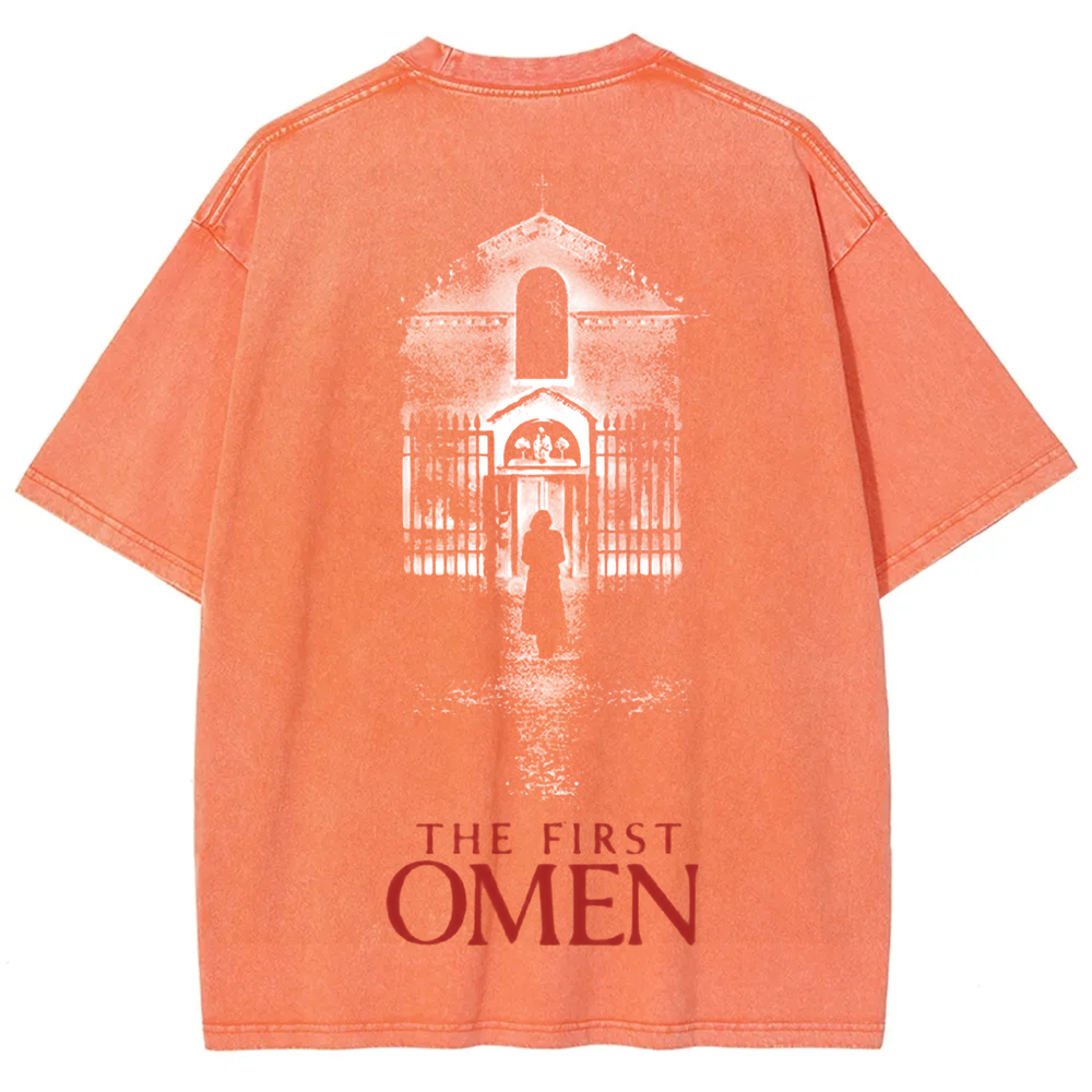 Unisex Vintage The Firts Omen Horror Movie  t-Shirt