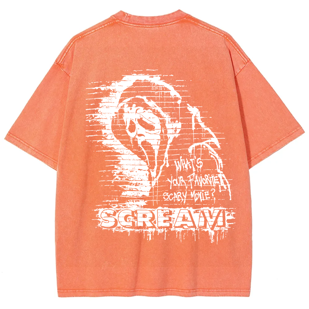 Unisex Vintage Scream horror movie t-Shirt