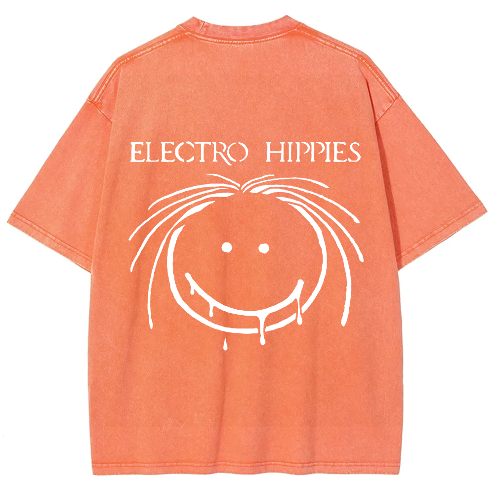 Unisex Vintage Electro Hippies Punk Band  t-Shirt