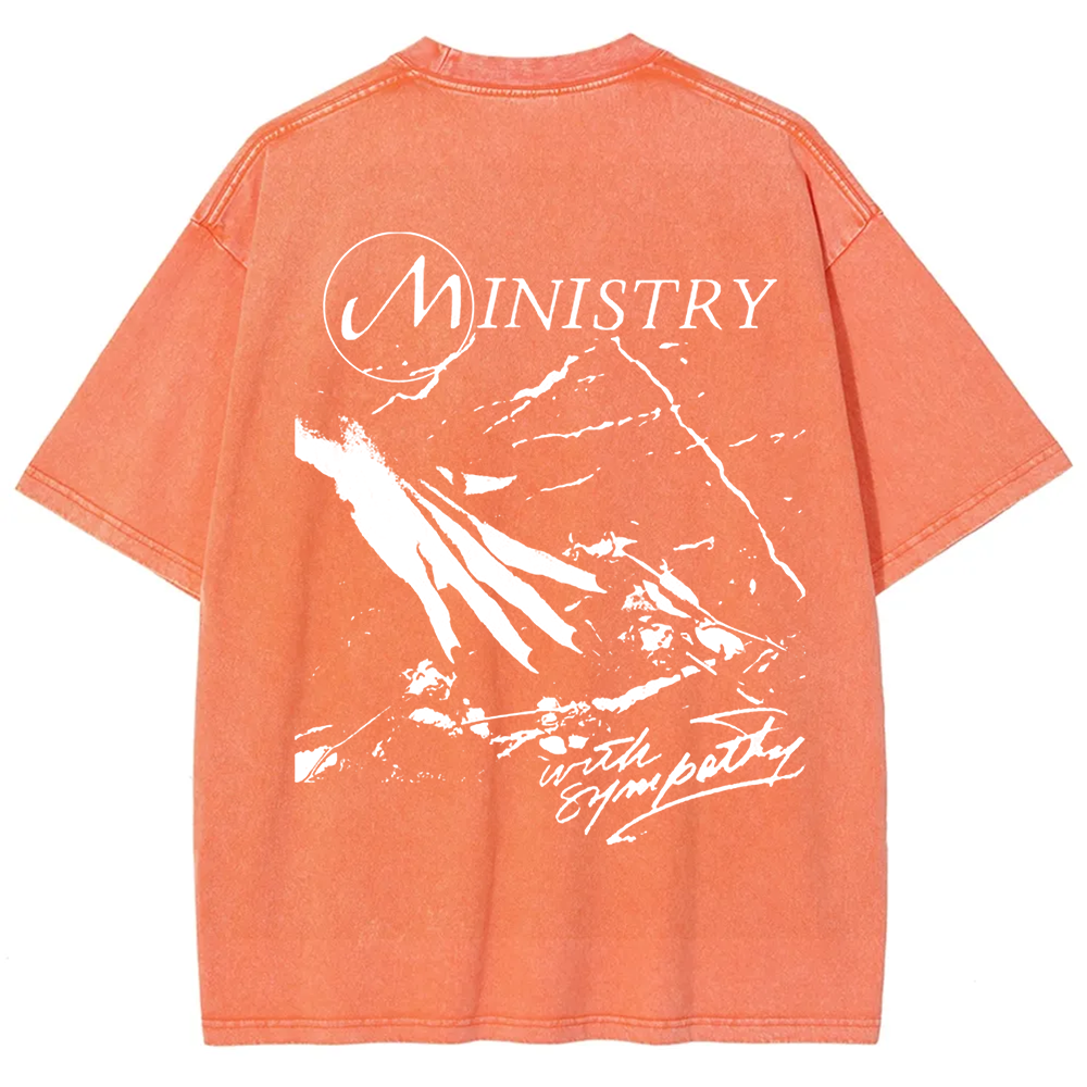Unisex Vintage  Ministry Band With Sympathy Music   t-Shirt