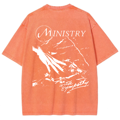 Unisex Vintage  Ministry Band With Sympathy Music   t-Shirt