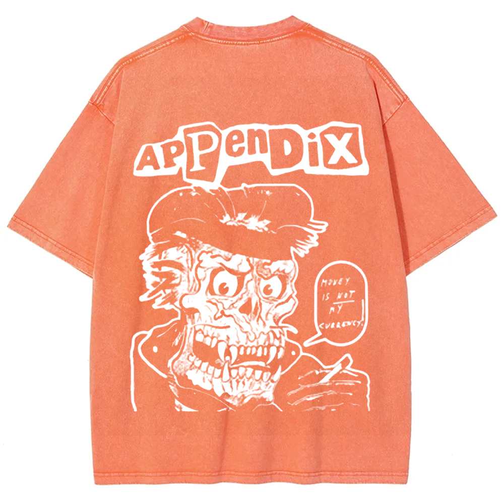 Unisex Vintage Appendix Rock Band  t-Shirt