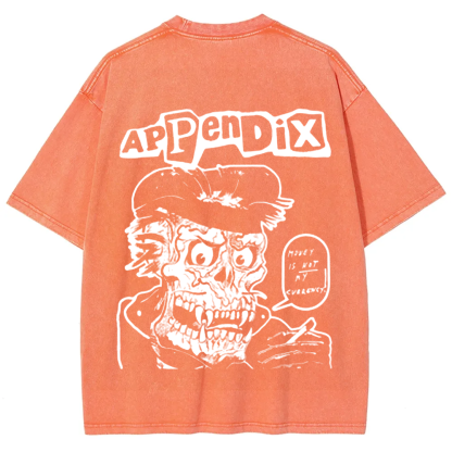 Unisex Vintage Appendix Rock Band  t-Shirt