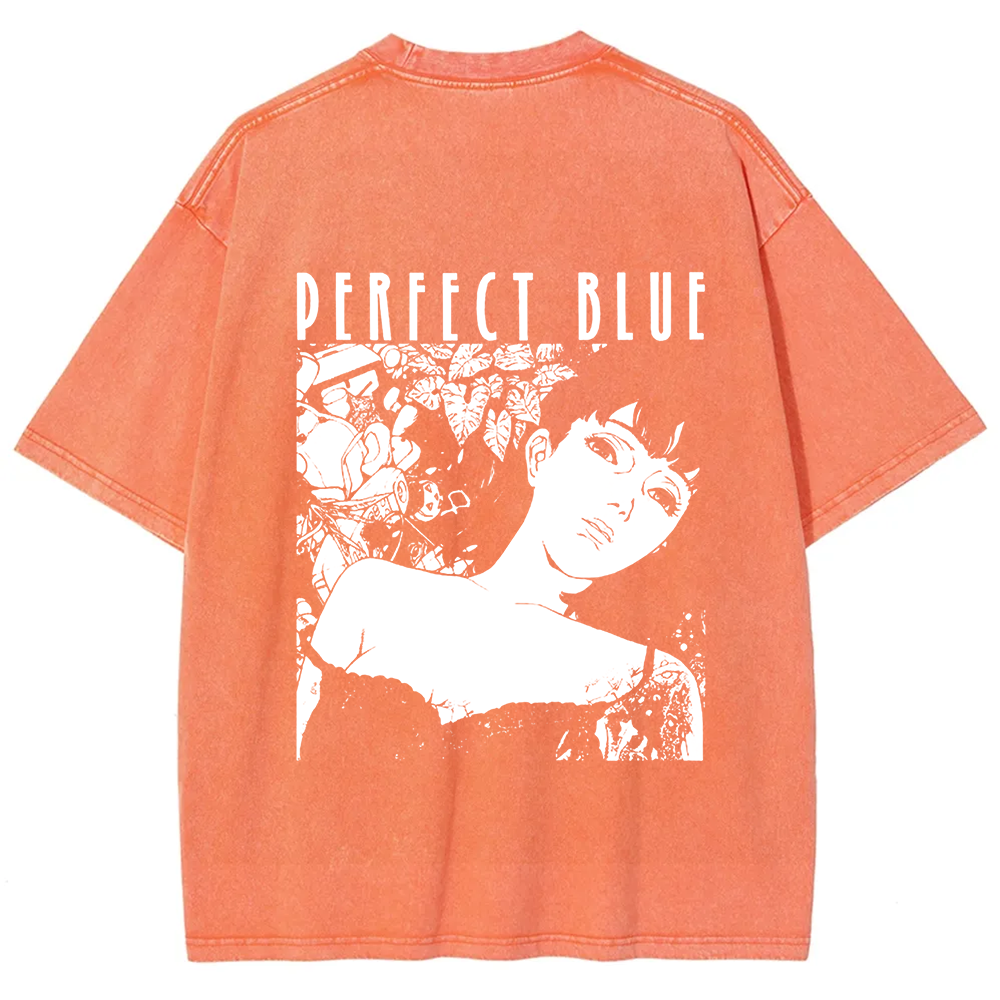 Unisex Vintage  Perfect Blue Horror Movie  t-Shirt