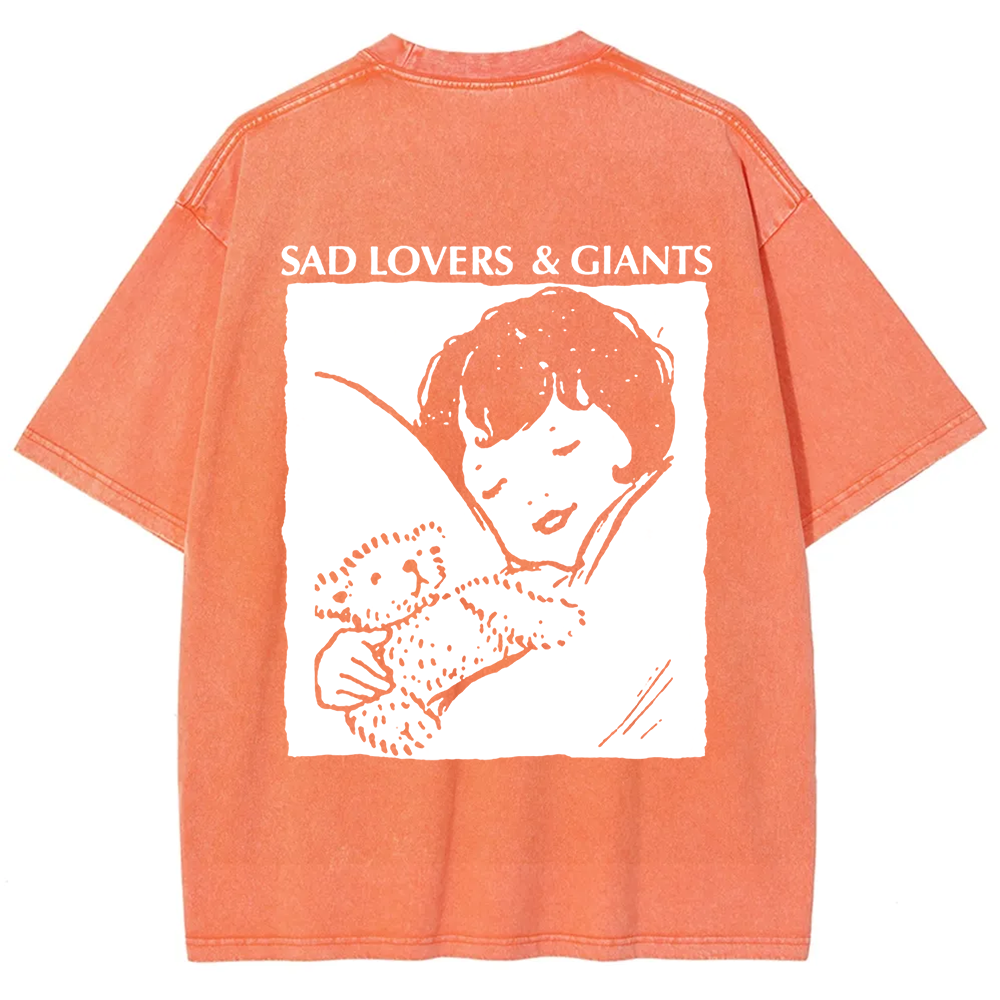 Unisex Vintage  Sad Lovers & Giants Rock Band t-Shirt