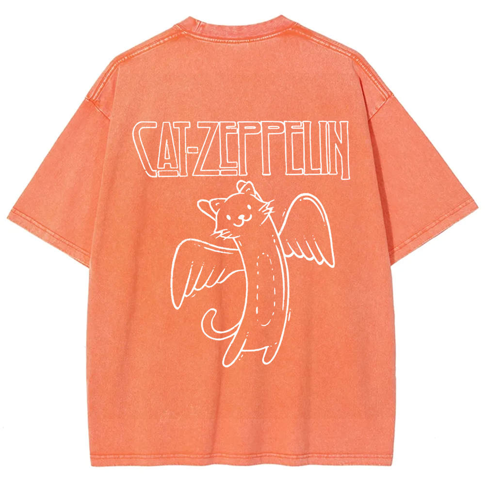 Unisex Vintage Cat Zeppelin t-Shirt