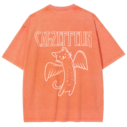 Unisex Vintage Cat Zeppelin t-Shirt
