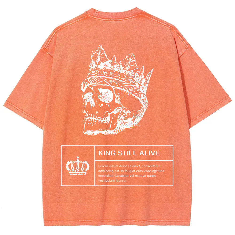 Unisex Vintage Horror Themed Skull Head t-Shirt