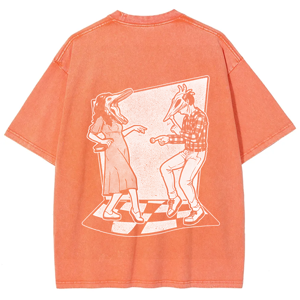 Unisex Vintage Ghost Couple Dance Beetlejuice  t-Shirt