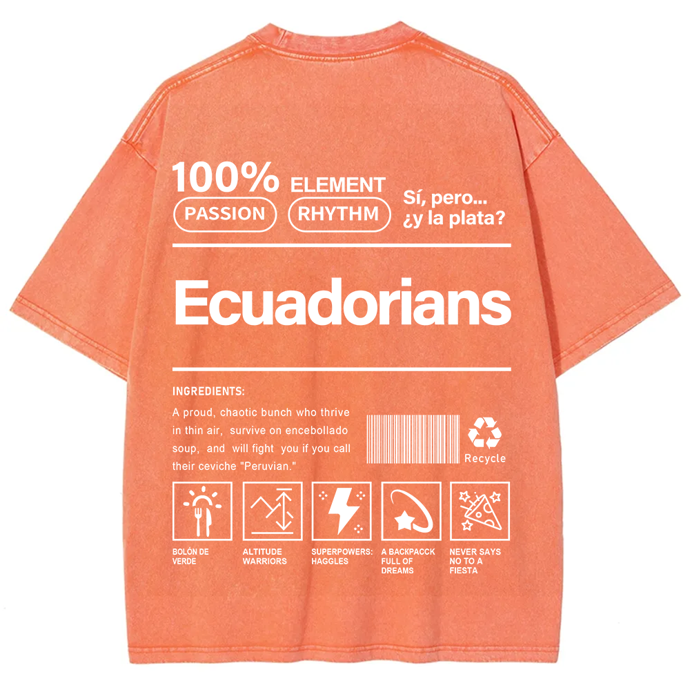 Ecuadorians Unisex Fit  Washed T-Shirt