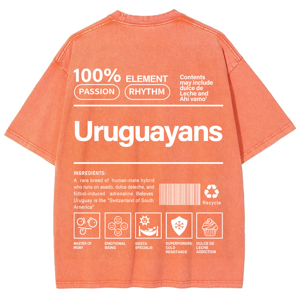Uruguayans Unisex Fit  Washed T-Shirt