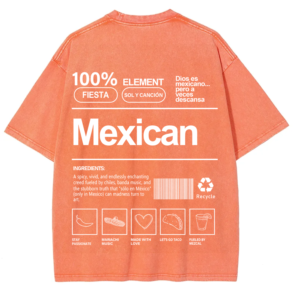 Mexican Unisex Fit  Washed T-Shirt