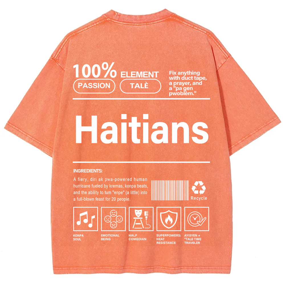 Haitians Unisex Fit  Washed T-Shirt