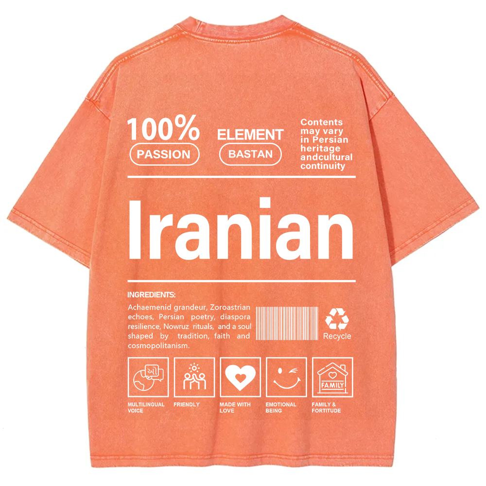 Iranian Unisex Fit  Washed T-Shirt