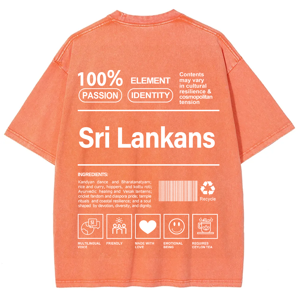 Sri Lankans Unisex Fit  Washed T-Shirt