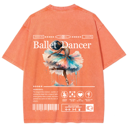 Ballet Dancer Unisex Fit Washed T-Shirt