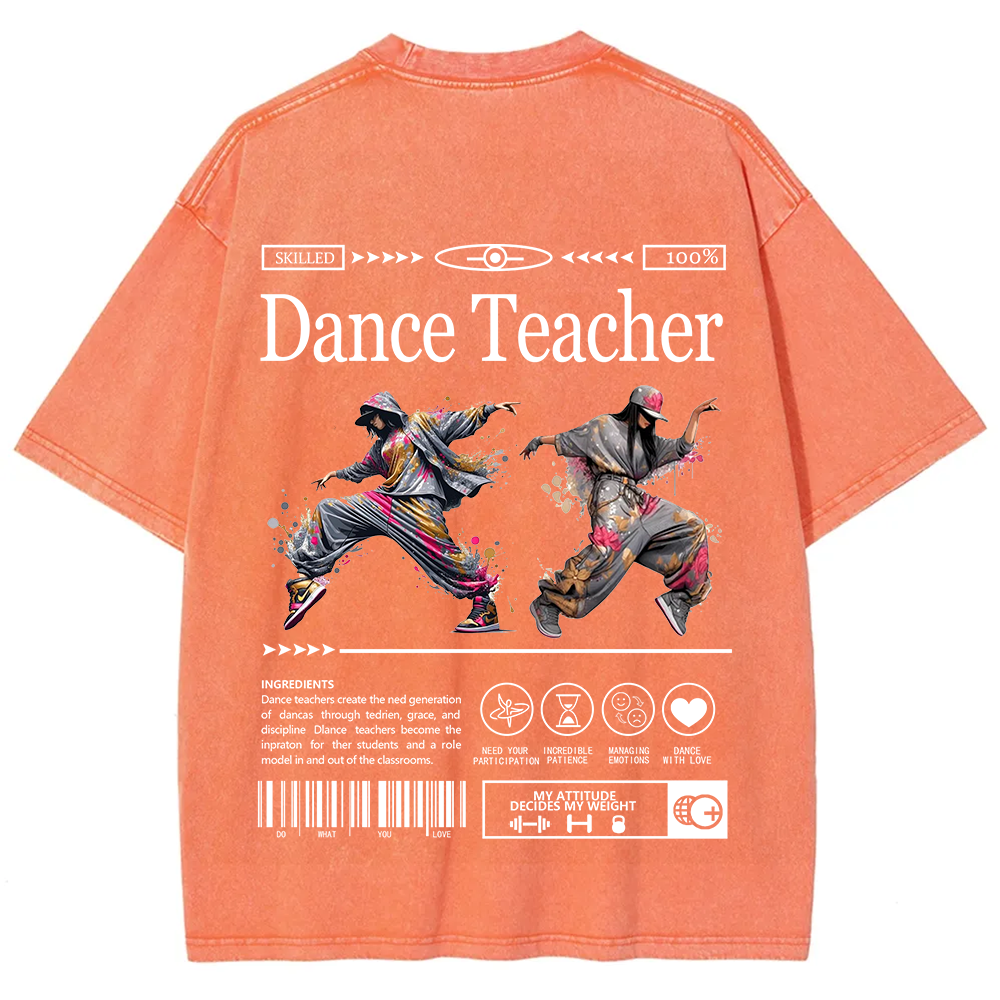 Dance Teacher Unisex Fit Washed T-Shirt
