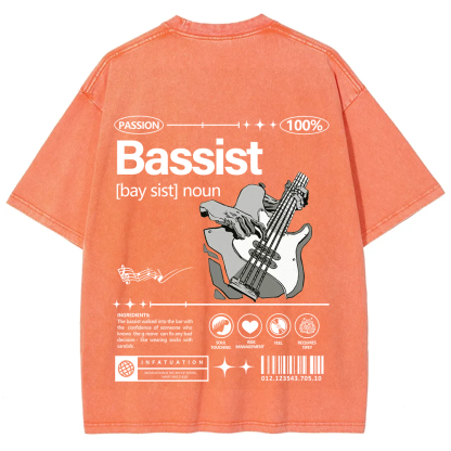 Bassist Unisex Fit Washed T-Shirt