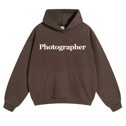 Photographer Unisex Solid Color Hoodie wearishow
