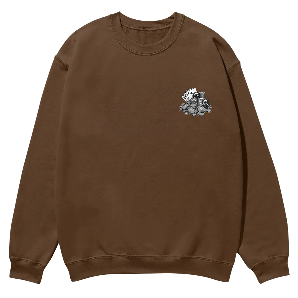 Professional Gambler Casual Crewneck Sweatshirt wearishow
