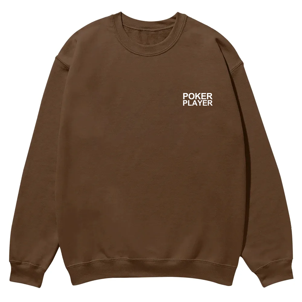 Poker Player Casual Crewneck Sweatshirt wearishow