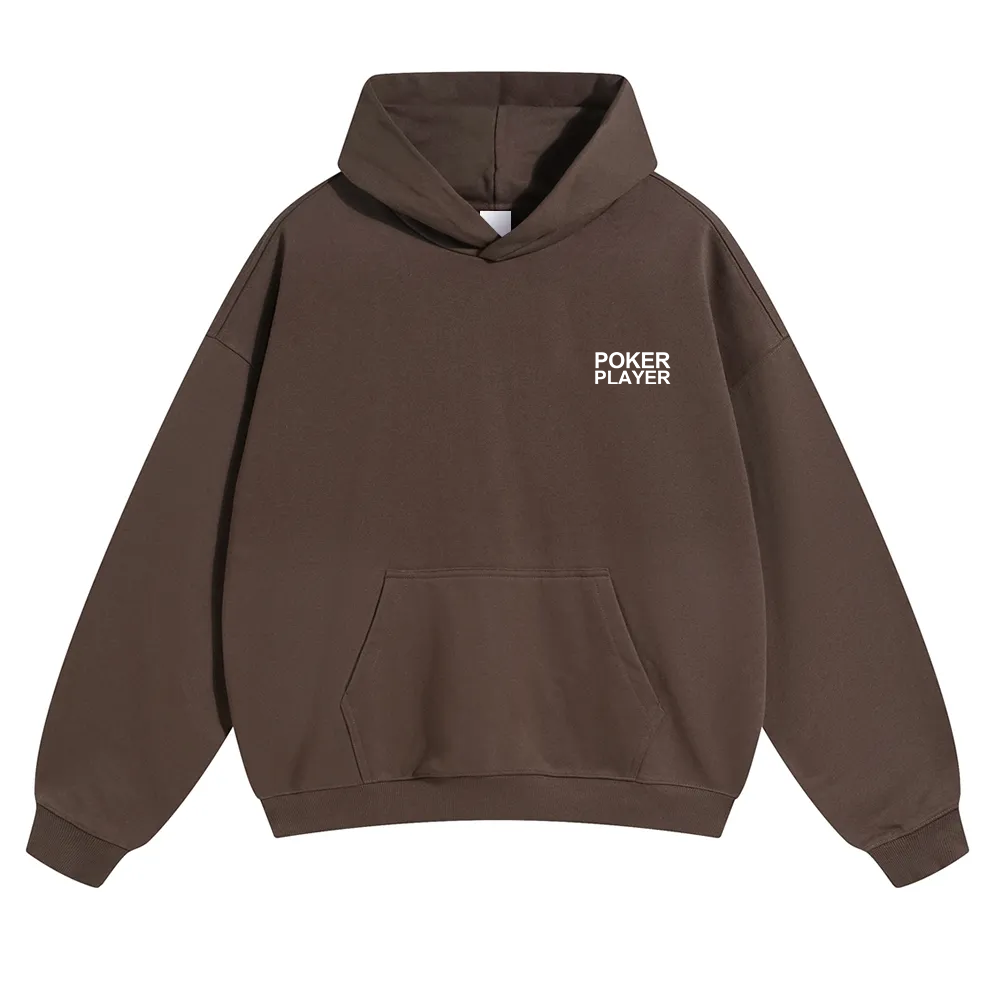 Poker Player Unisex Solid Color Hoodie wearishow