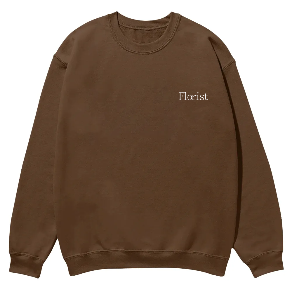 Florist Casual Crewneck Sweatshirt wearishow