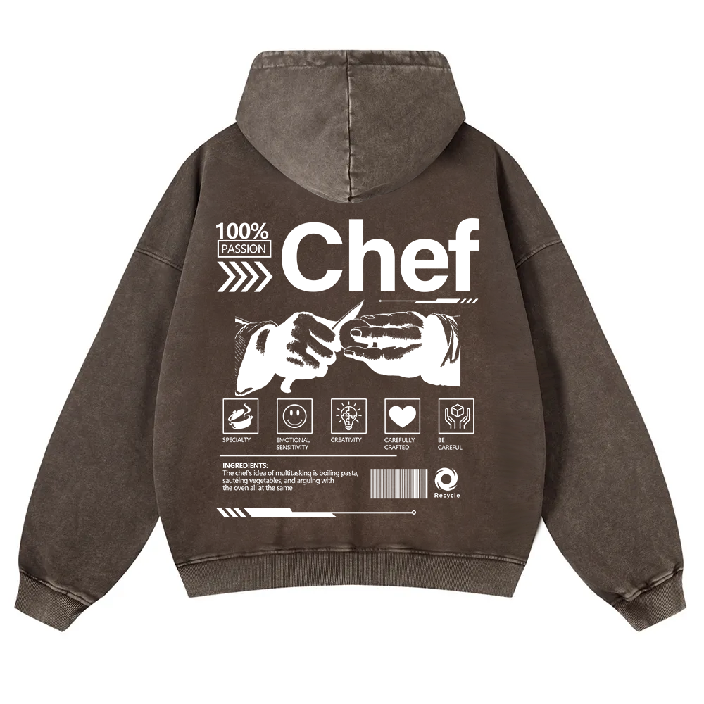 Chef Washed Hoodie wearishow