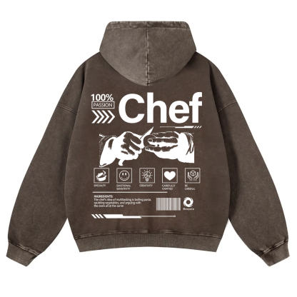 Chef Washed Hoodie wearishow