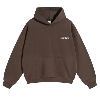 Climber Unisex Solid Color Hoodie wearishow
