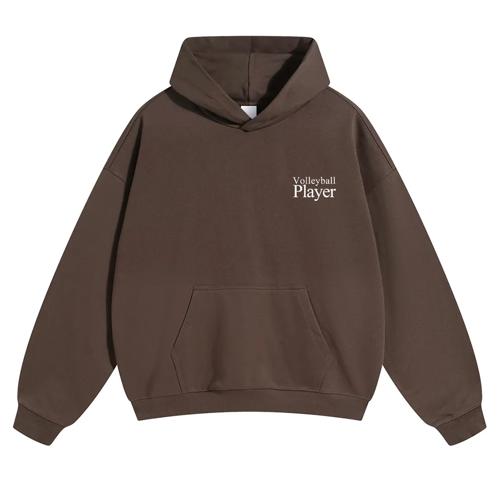 Volleyball Player Unisex Solid Color Hoodie wearishow