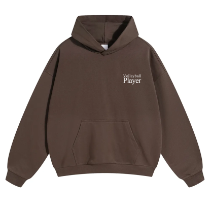 Volleyball Player Unisex Solid Color Hoodie wearishow