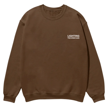 Lighting Technician Casual Crewneck Sweatshirt wearishow