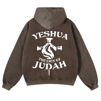 Yeshua Washed Hoodie wearishow