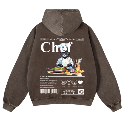 Chef Washed Hoodie wearishow