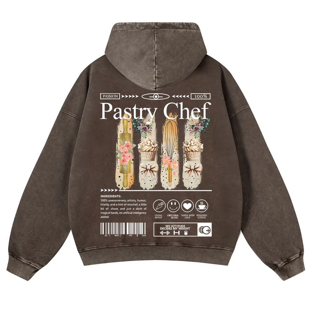 Pastry Chef Washed Hoodie wearishow