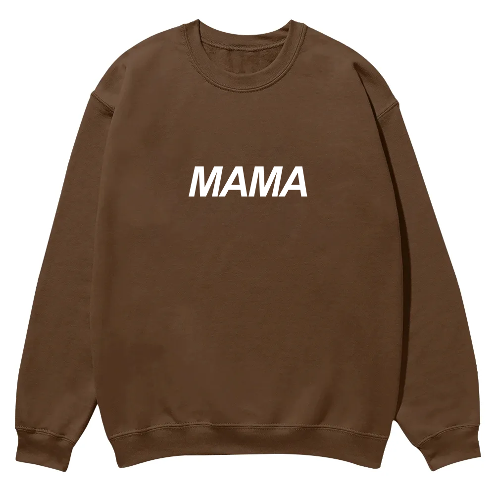 Mama Casual Crewneck Sweatshirt wearishow