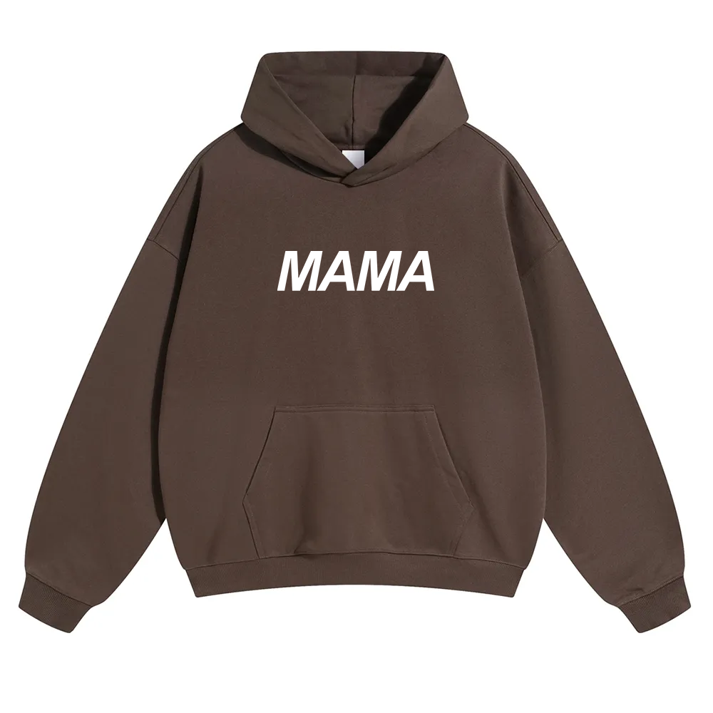 Mama Unisex Solid Color Hoodie wearishow