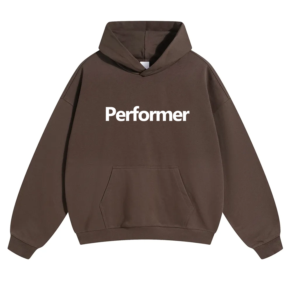Performer Unisex Solid Color Hoodie wearishow