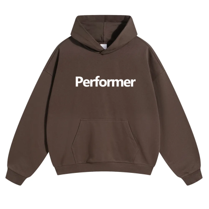 Performer Unisex Solid Color Hoodie wearishow