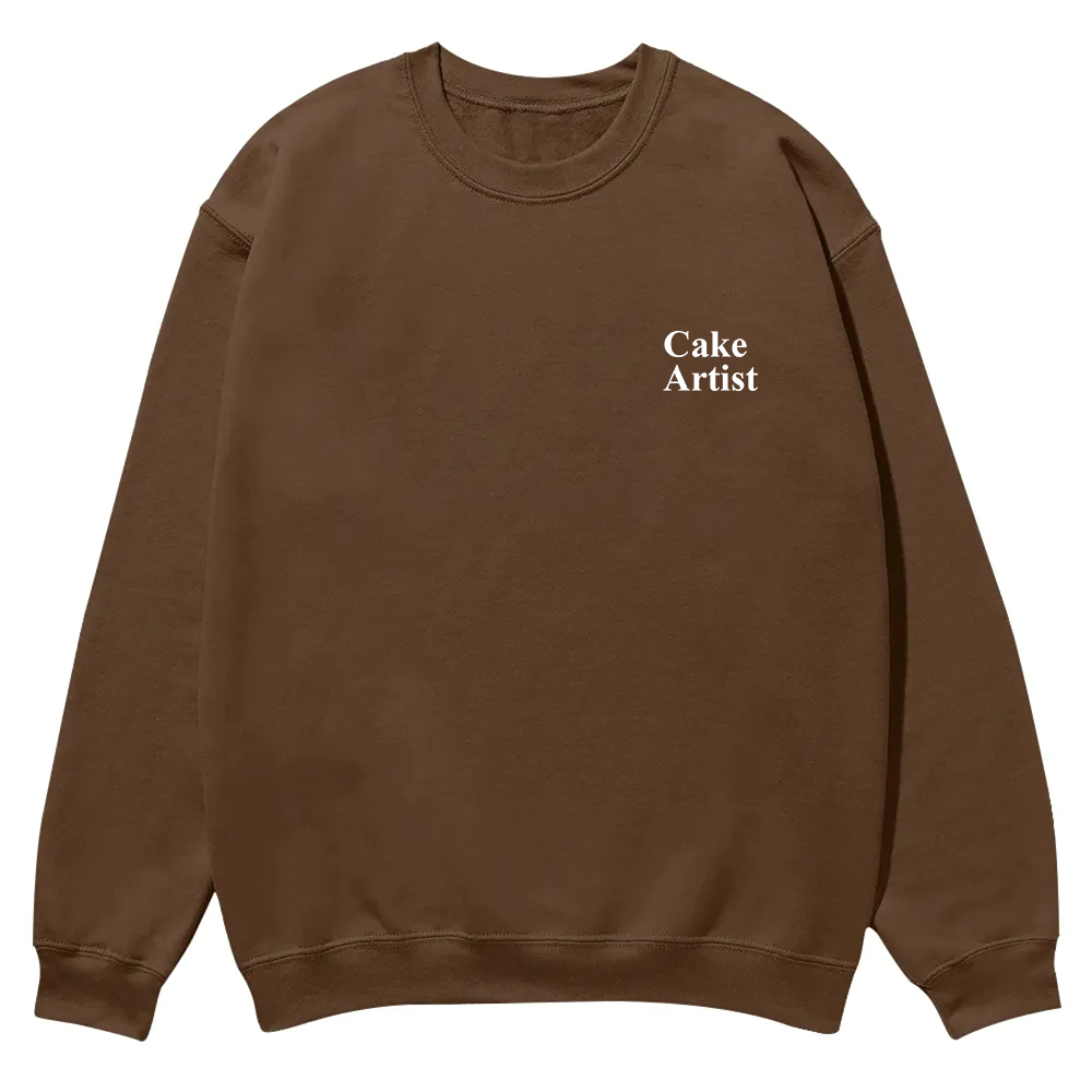 Cake Artist Casual Crewneck Sweatshirt wearishow