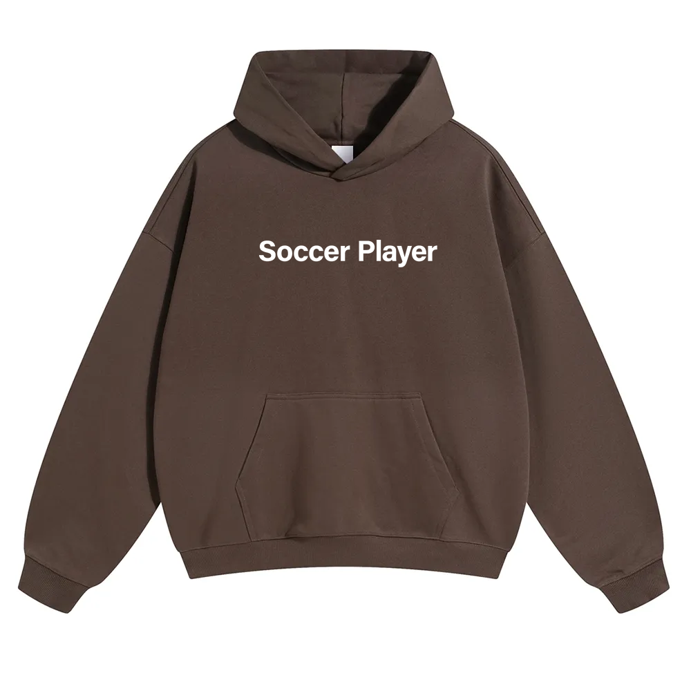 Soccer Player Unisex Solid Color Hoodie wearishow