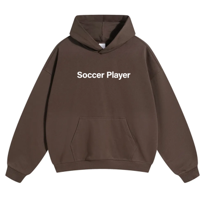 Soccer Player Unisex Solid Color Hoodie wearishow